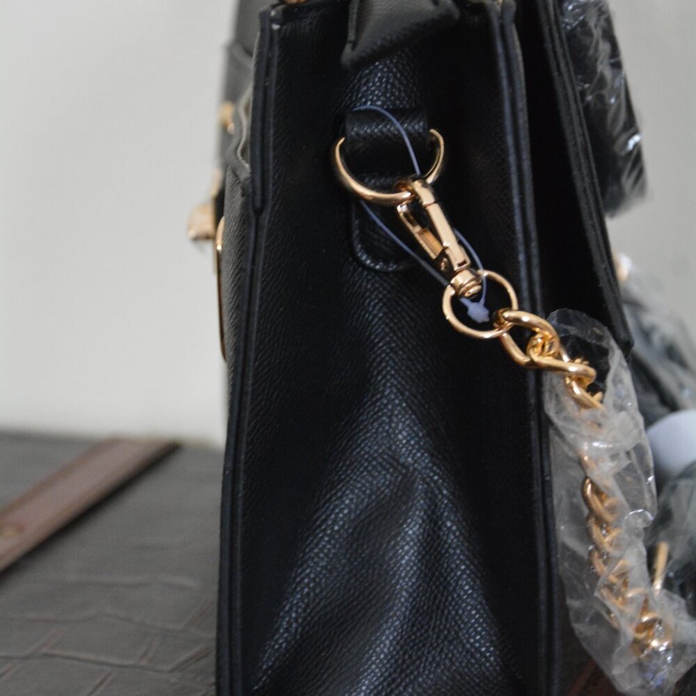 bebe Alex Small Satchel With Credit Card Organizer NWT - Picture 4 of 13